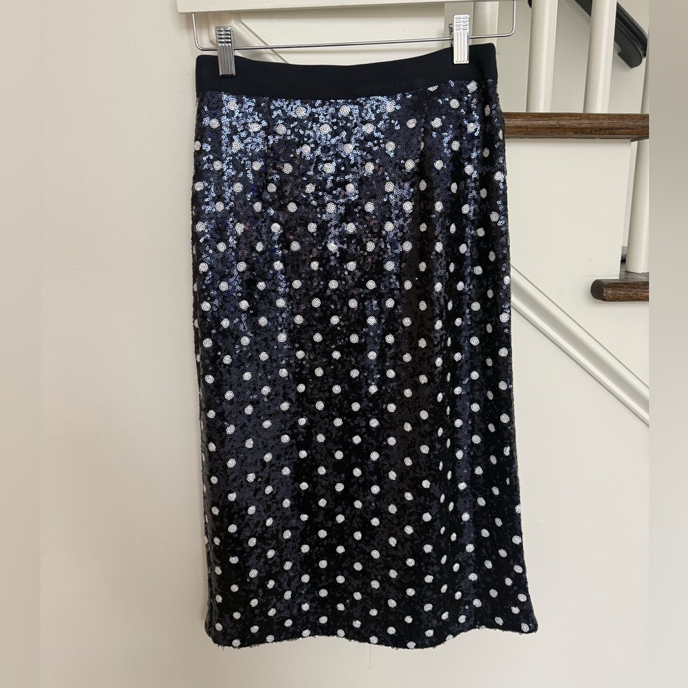 Talbots Martini Polka Dot Sequin Pencil Skirt – Size 2 – NWT ✨ - Picture 4 of 7